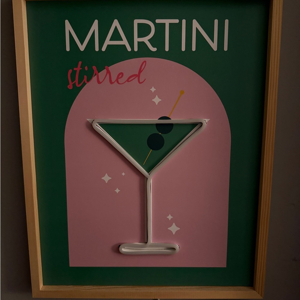 Martini Stirred Wall Art